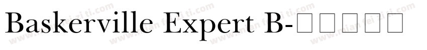 Baskerville Expert B字体转换
